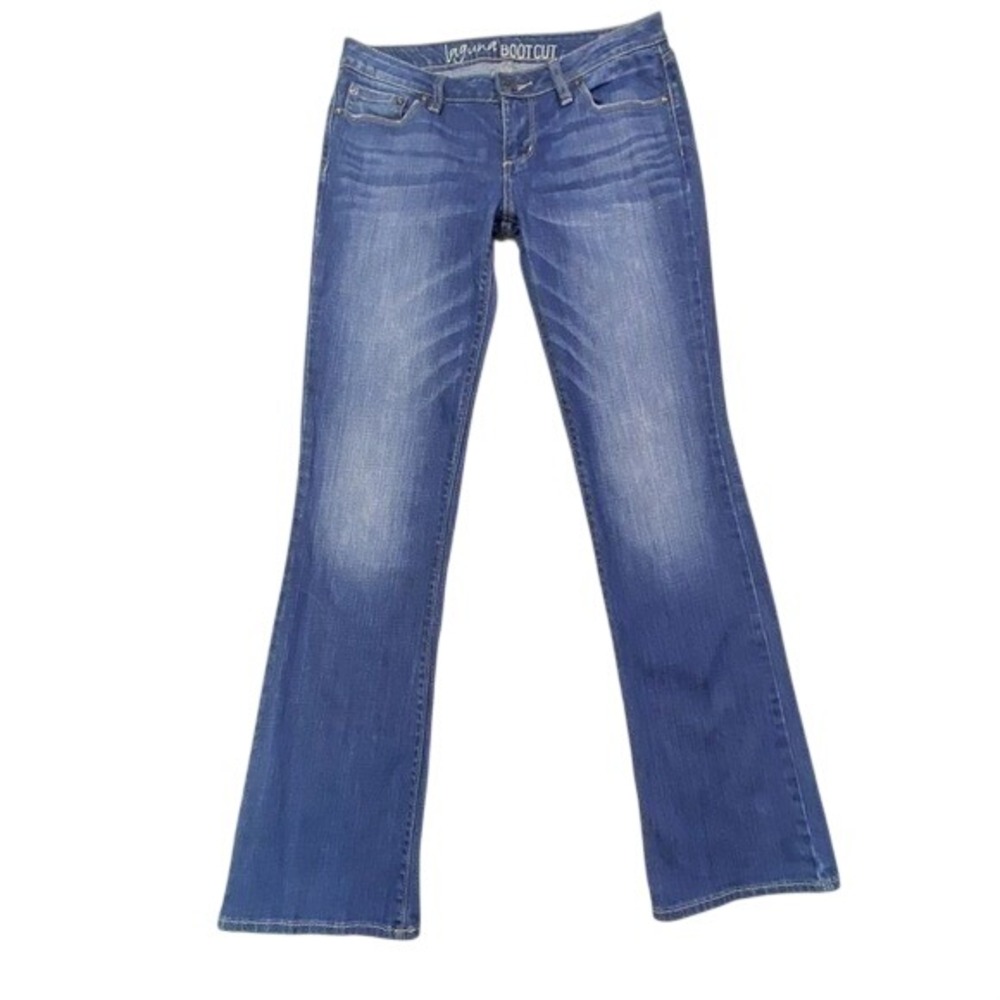 Bull Head Pacsun‎ Laguna Low Rise Boot Cut Denim Jeans Medium Wash 7 Regular